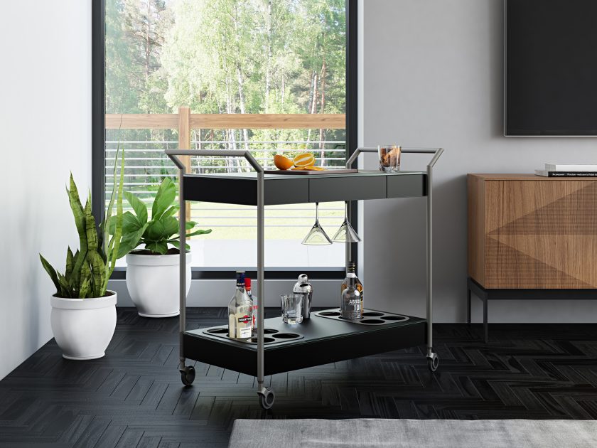 Verra 5640 Mobile Bar Cart - Image 5