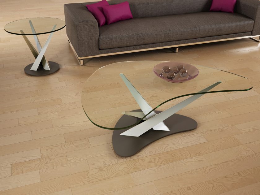 Elite Crystal Boomerang Cocktail Table - Image 2