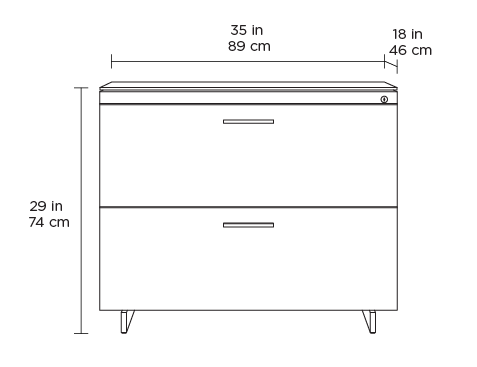 Sequel 6116 Lateral File Dimensions