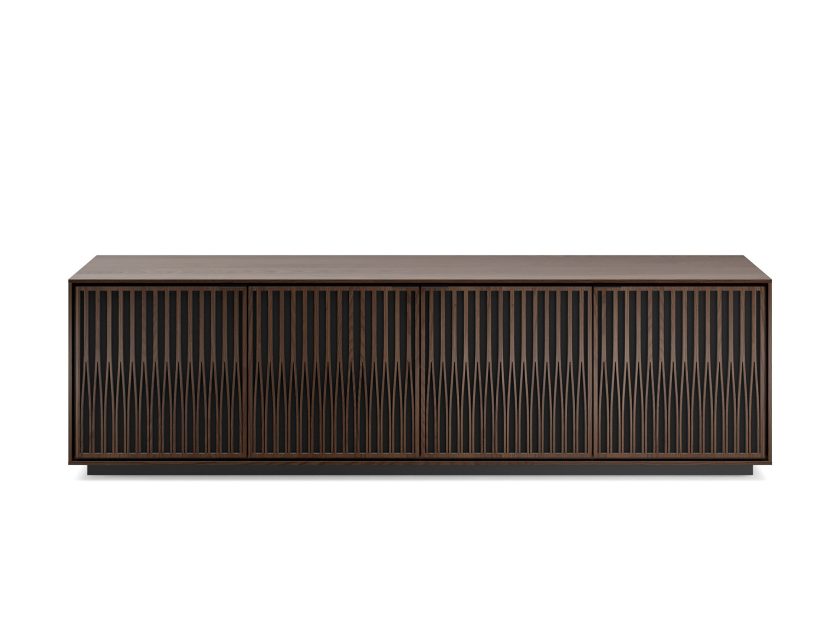 BDI Elements 8703 Rolling Plinth Base Tune Toasted Oak