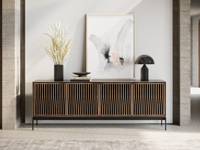 BDI Elements 8709 Console Base Tune Toasted Oak