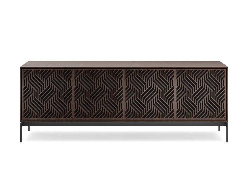 BDI Elements 8709 Console Base Weave Toasted Oak
