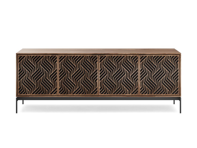BDI Elements 8709 Console Base Weave Natural Walnut