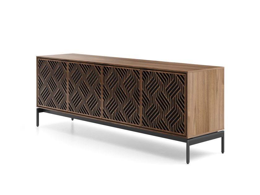 BDI Elements 8709 Console Base Weave Natural Walnut