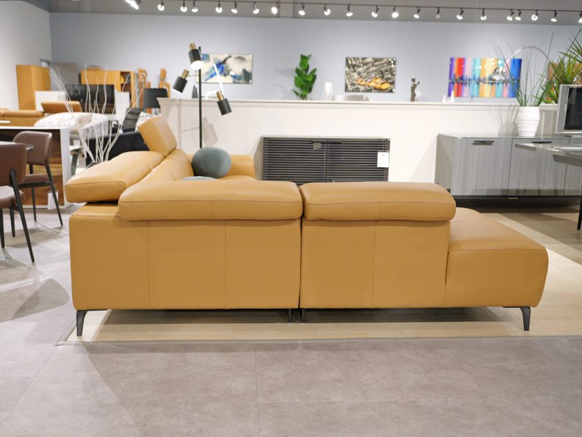 Domicil Marlon Sectional NP-674E Camel Leather