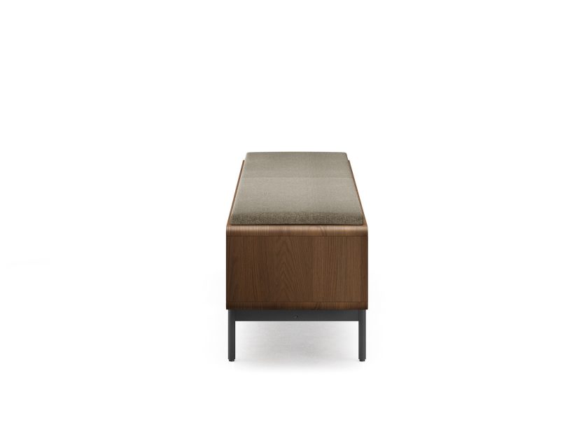 Linq 9101 Storage Bench Pecan Fabric Mocha