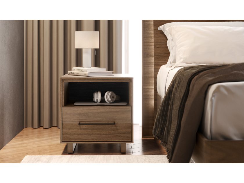 Kava 9681 Nightstand Natural Walnut
