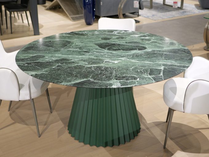 Midj plisse tisos green marble table 4