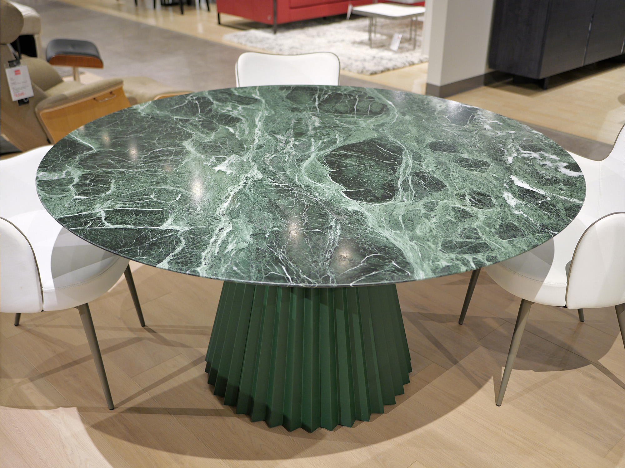 Midj plisse tisos green marble table 8 2