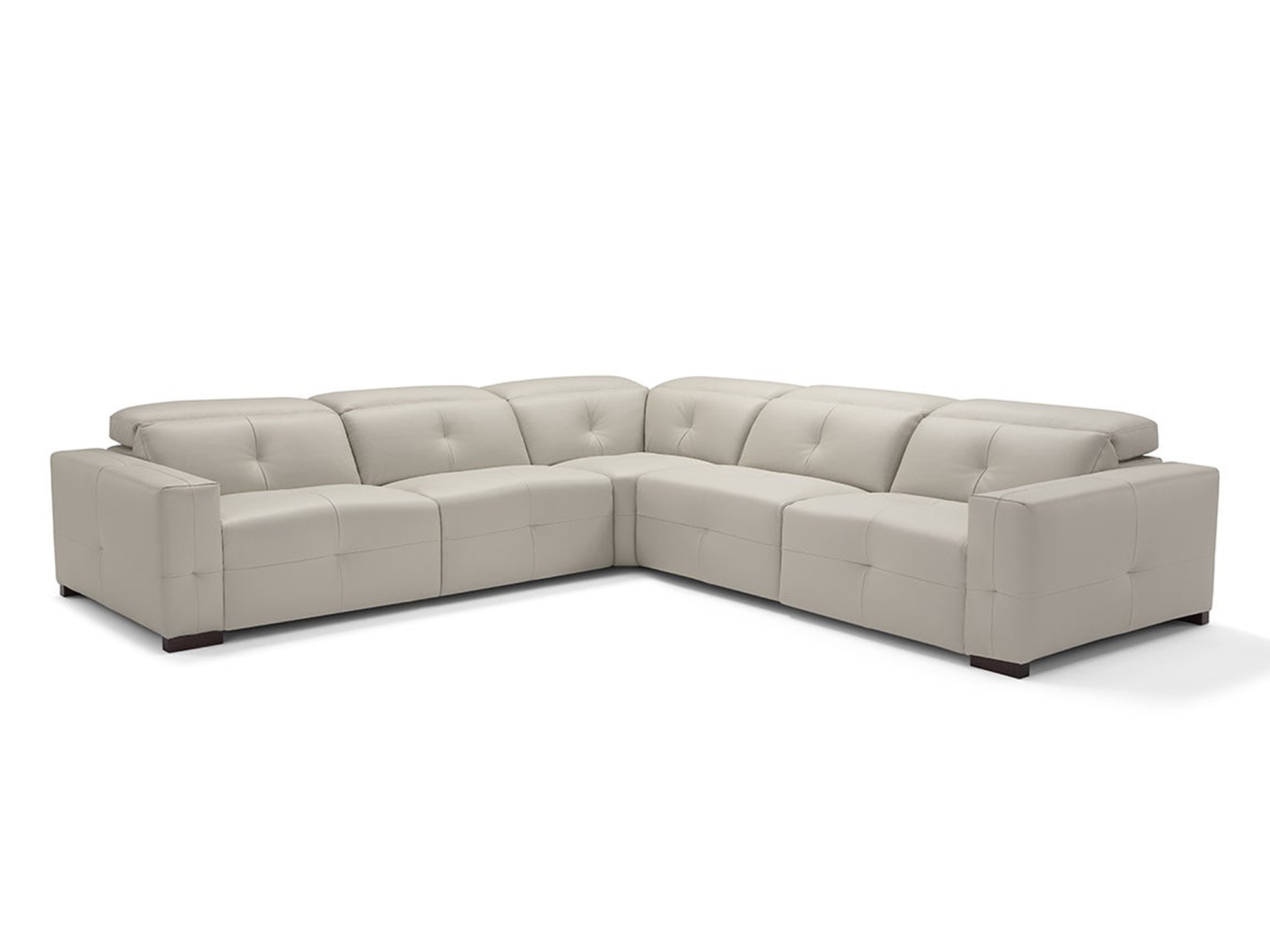 Aldo Sectional Light Grey C01 Leather