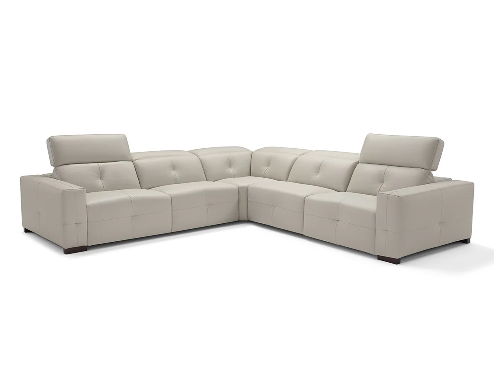 Aldo Sectional Light Grey C01 Leather