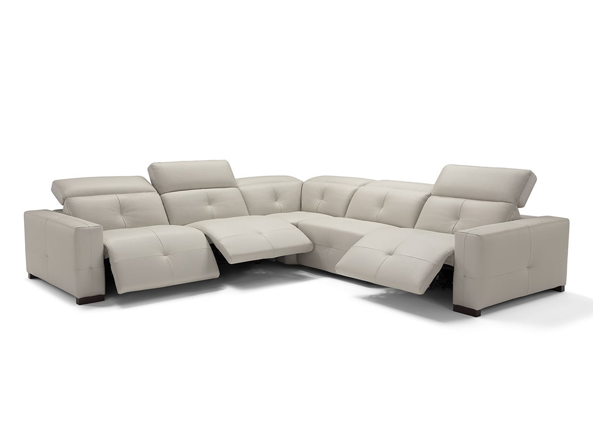 Aldo Sectional Light Grey C01 Leather