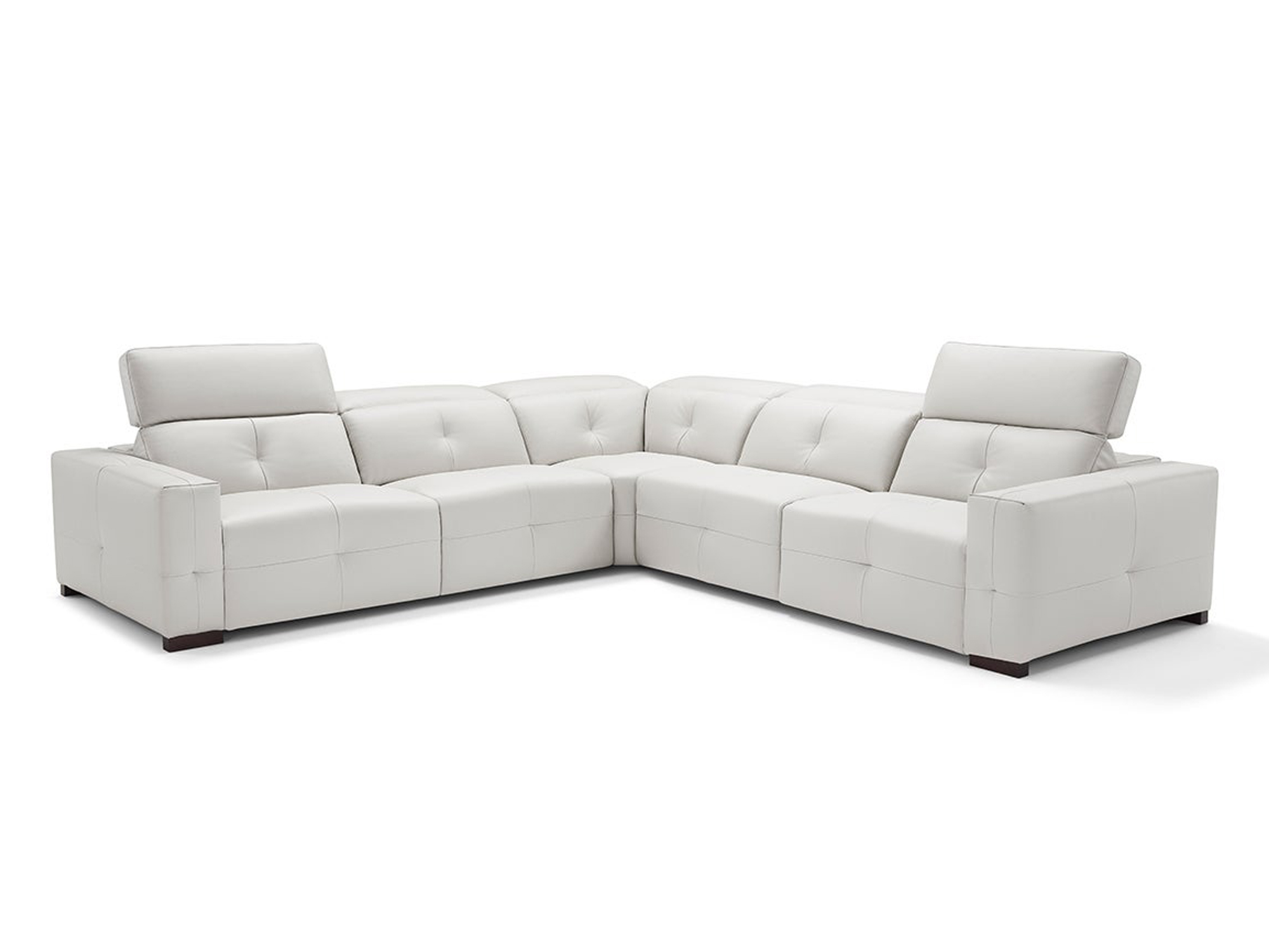 Aldo Sectional White C10 Leather