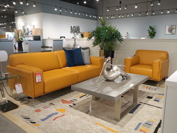 Alessia Sofa and Vania Chair High Point Model